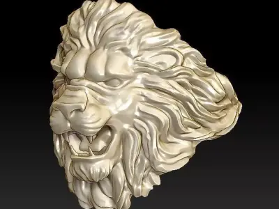 lion ring light 3D print model