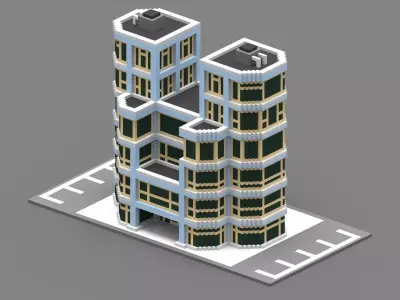 House Voxel - 30 Low-poly 3D model