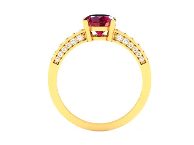 Women Ring  Render 3dm STL OBJ FBX Details 3D print model 196