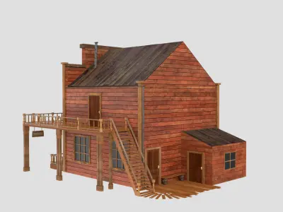 Western Saloon 3D model