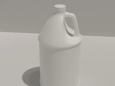Detergent Bottle Mockup Low-poly 3D model