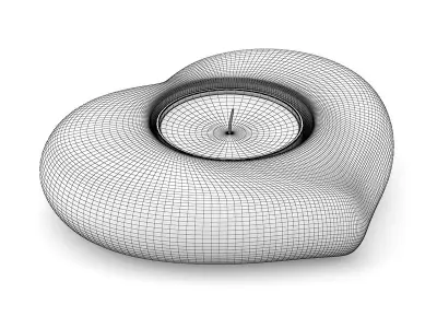 Heart Shaped Candlestick 3D model