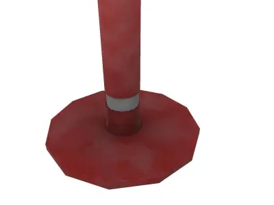Road Delineator Low-poly 3D model