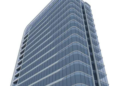 Residential Building 3D model 9