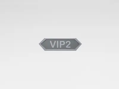 Game VIP Symbol v2 003 Low-poly 3D model
