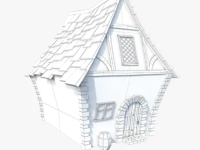 Medieval house 3D model