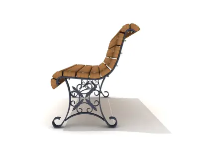 Exterior Bench 04 3D model