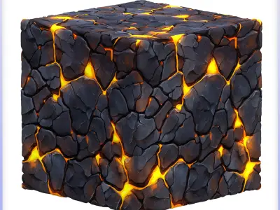 Stylized Lava Seamless Texture Texture