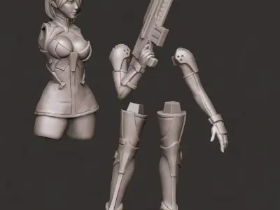 Girl-Sci-Fi-StarWars-Navigator 3D print model
