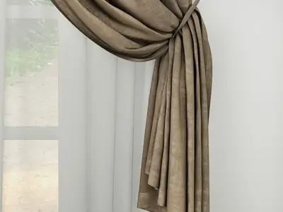 Curtain curtains - 3D model
