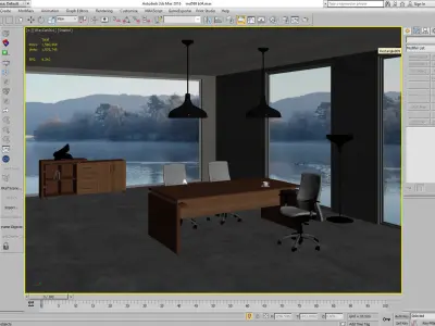 office interior md599 b04 3D model