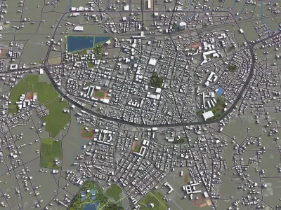 Yilan Low-poly 3D model