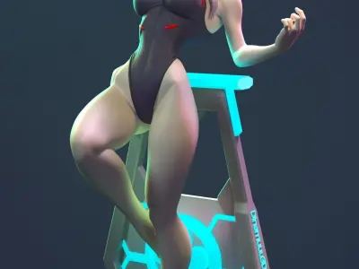 Lucy Cyberpunk Edgerunners Multi Versions SFW NSFW STL 3D print model
