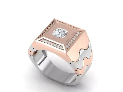men ring jewelery 3D print model purchase