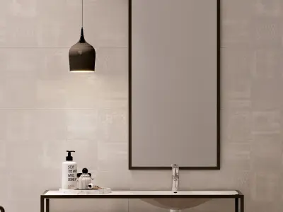 Bathroom modern scene interior 3D model