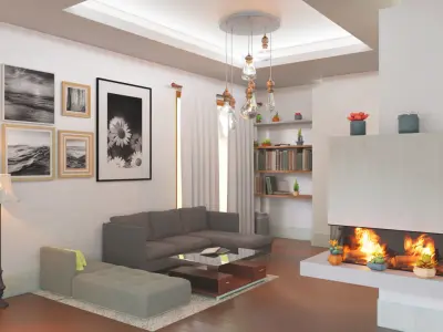 small living room 3D model