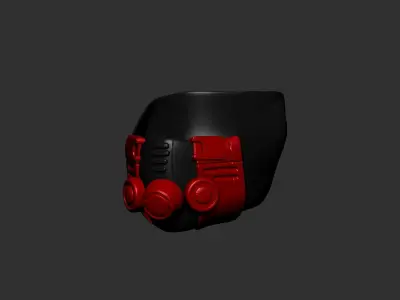 helmet high poly sculpt 3d printable  3D model 83