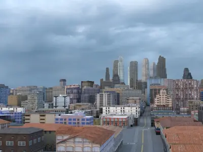 City 91 Low-poly 3D model