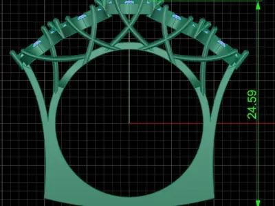 Jewelry ring 214 3D print model