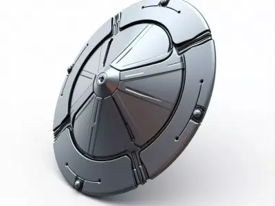 sci-fi fantasy shield 3D print model order