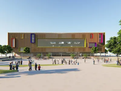 Center of Children Low-poly 3D model