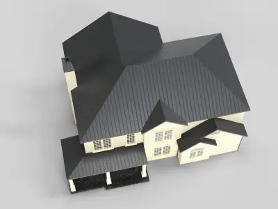 Cottage House Design 11T5 Low-poly 3D model