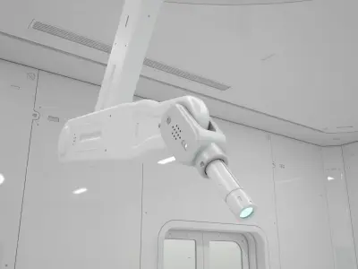 Sci-Fi Laboratory and Corridor 3D model