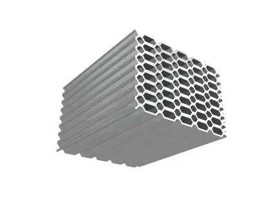 Pile Of Profiled Sheet v1 001 Low-poly 3D model