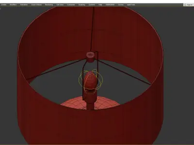 FOLK ABIGAIL BALL TABLE LAMP Low-poly 3D model