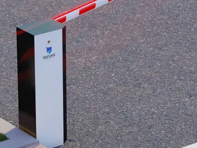 Boom Barrier  Low-poly 3D model