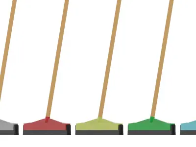 Floor Squeegee Rubber MOP 3D model