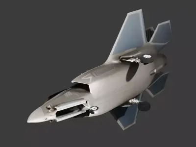  F 35 Lightning II  Stealth Strike Fighter Low-poly 3D model