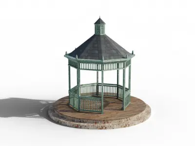gazebo 3D model 7