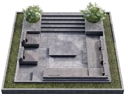 SITTING AREA NO14 A 3D model