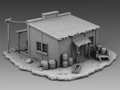 General store 3D print model