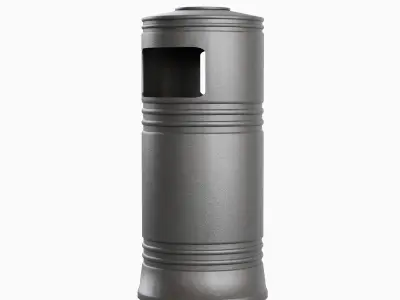 Street Trash Bin 01 Low-poly 3D model purchase