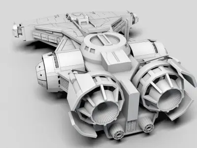 Star Wars Defender Class Light Corvette 3D model