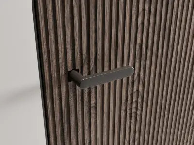 Garofoli Set modern door with different handles and knobs 3D model