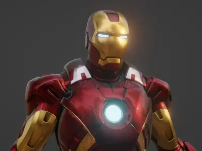 Iron Man Mark 7 - 3D Model - Blender 3D model