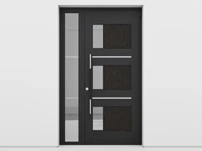 Aluminium door 142 3D model