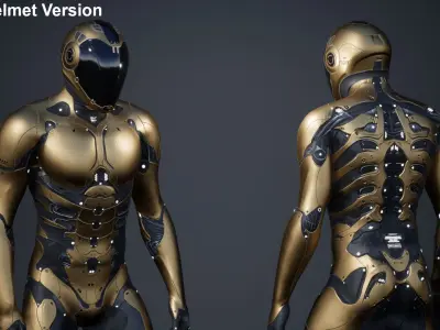 Robot Male 1 Low-poly 3D model