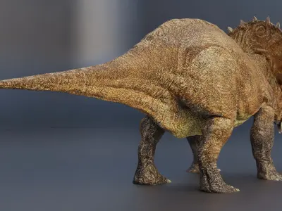  Photoreal Triceratops for Animation 3D Print 