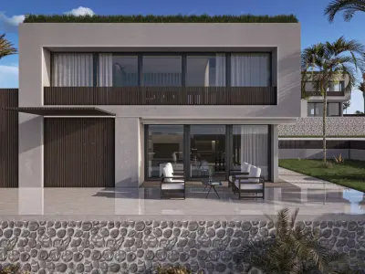  Modern Loft Villas Island Scene Lumion Ready  3D model