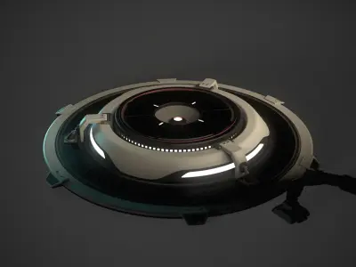 Sci-Fi Platform 3D model