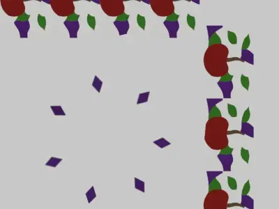 Stained Glass Pendant Light 3D model