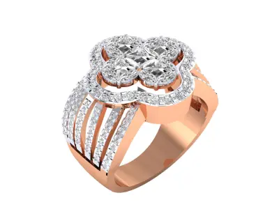 Women Ring Render 3dm STL MTL SLC JCD OBJ FBX Details 3D print model 65