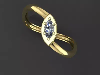 rings 3D print model 27