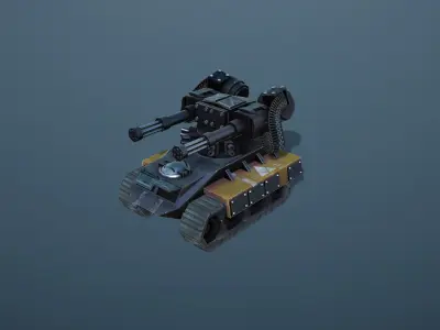 Modular Stylized Tanks Pack Low-poly 3D model