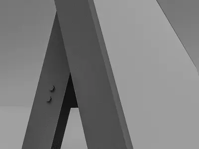 3D Floor Sign Model Low-poly 3D model