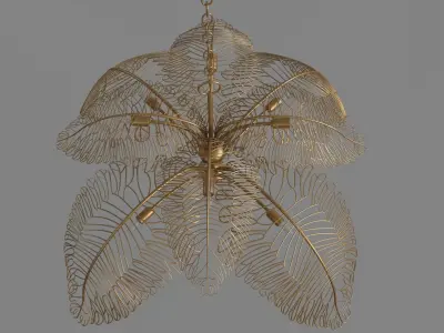 Wonder Eight Light Chandelier 3D model